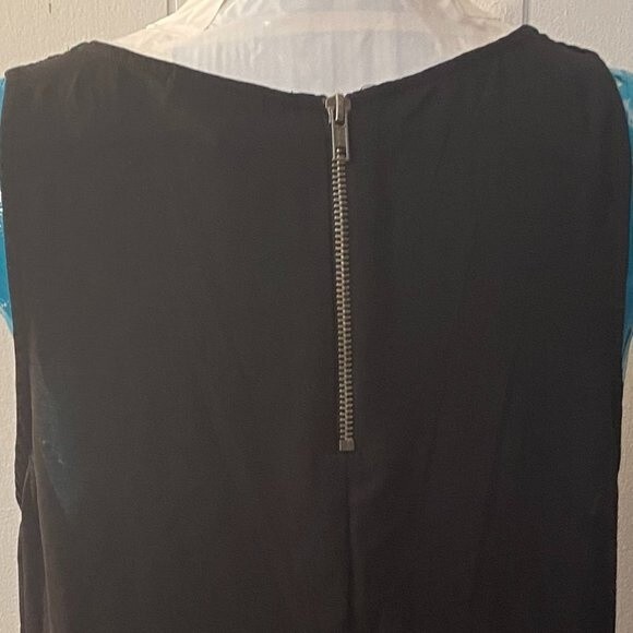 ANA Sleeveless Scoop Neck Layered Sheer Womens Top Size L - Picture 7 of 10